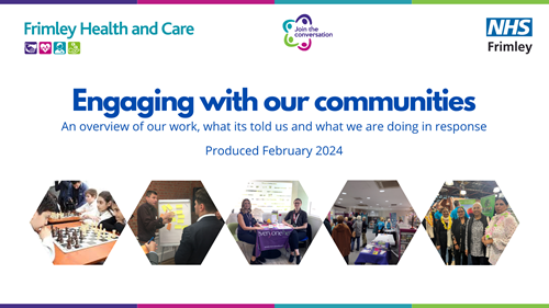 Image of the engaging with our communities title page of the report